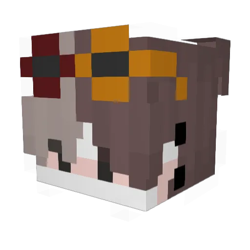 ArgenO4ka Minecraft avatar head, 3D render