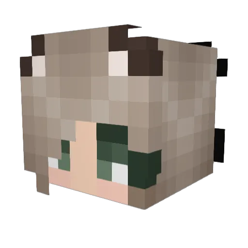 Argentum_Zero Minecraft avatar head, 3D render