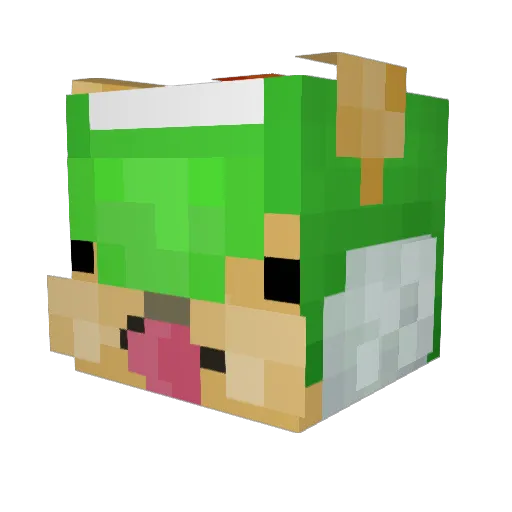 Argentum_cedo Minecraft avatar head, 3D render