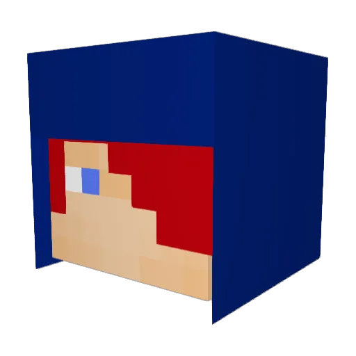 ArgiYT Minecraft avatar head, 3D render
