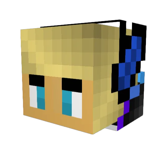 Argon0227 Minecraft avatar head, 3D render