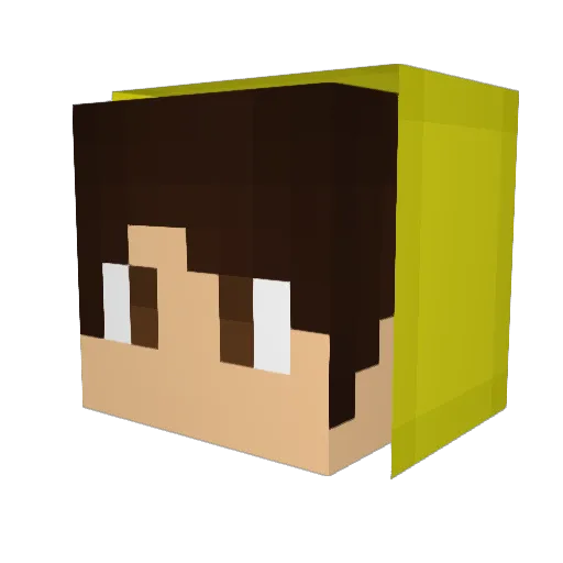 Argon27_ Minecraft avatar head, 3D render