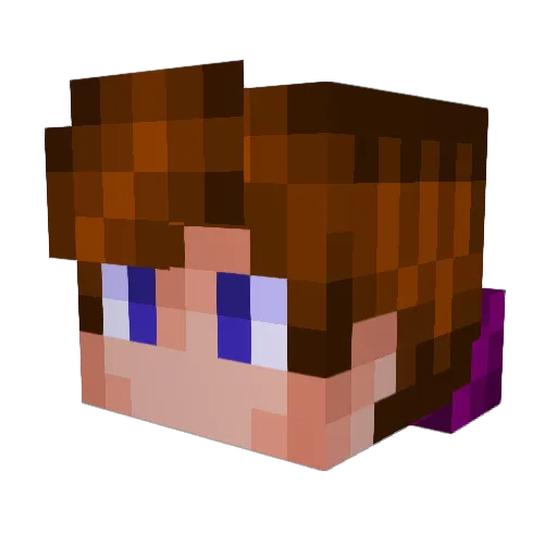 ArgonJolt Minecraft avatar head, 3D render