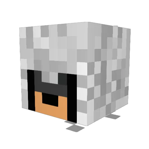 ArgorSyrus Minecraft avatar head, 3D render