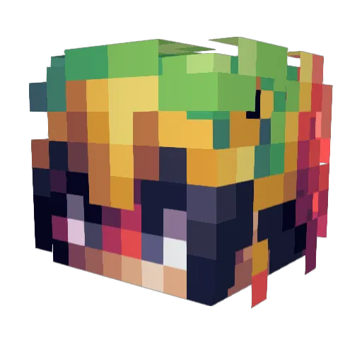 ArgosOne Minecraft avatar head, 3D render