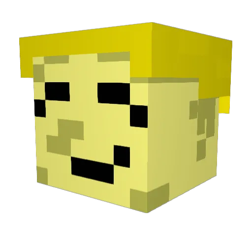 Argos_n Minecraft avatar head, 3D render