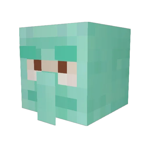Argosis00 Minecraft avatar head, 3D render