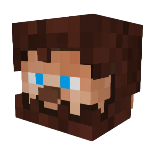 Argot17 Minecraft avatar head, 3D render