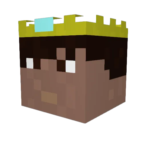 Argothes Minecraft avatar head, 3D render