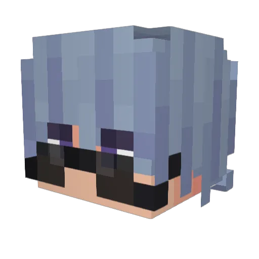 Arguize Minecraft avatar head, 3D render