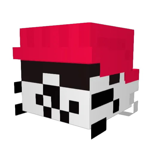 Arguko Minecraft avatar head, 3D render