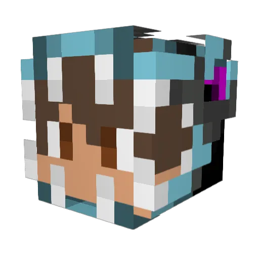 ArgusADN Minecraft avatar head, 3D render