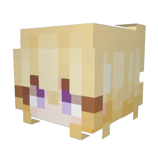 Minecraft-Avatar von ArhKa: Kopf als 3D-Render