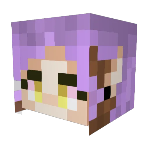 ArhKas Minecraft avatar head, 3D render