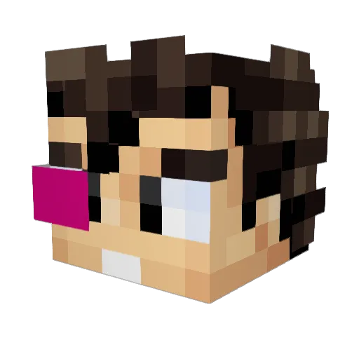 Arhavoc Minecraft avatar head, 3D render