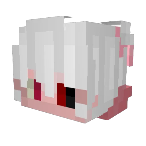 Arhochera Minecraft avatar head, 3D render