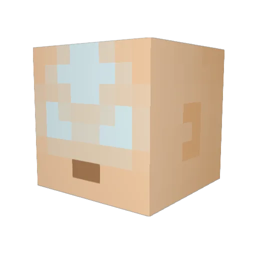 Arhur1 Minecraft avatar head, 3D render
