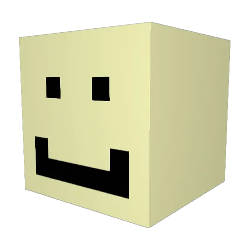 Arhusal Minecraft avatar head, 3D render