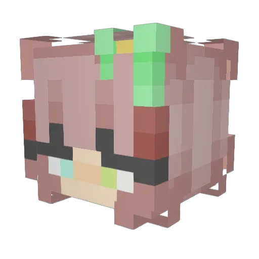 Ari0815 Minecraft avatar head, 3D render