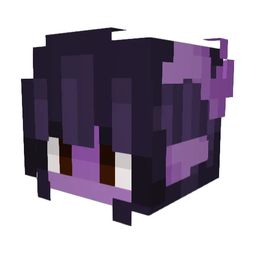 AriAlice10 Minecraft avatar head, 3D render