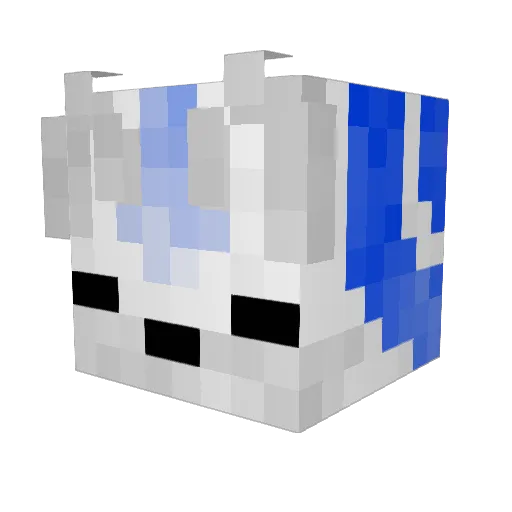 AriFoxxy Minecraft avatar head, 3D render