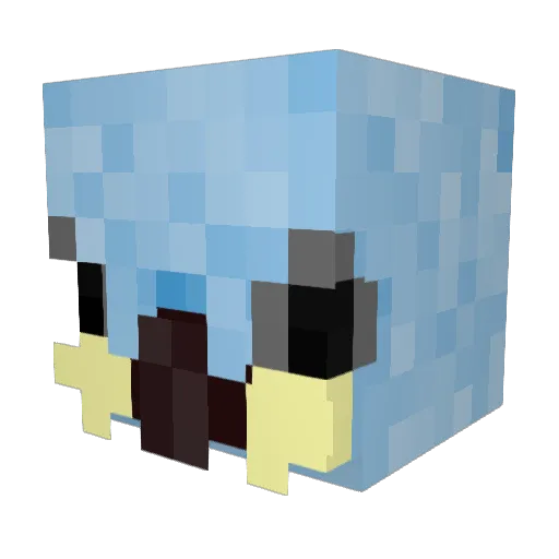 AriJimenez Minecraft avatar head, 3D render