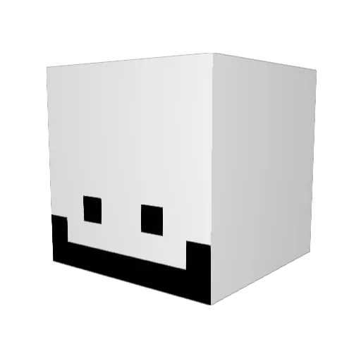 AriMinecraft2 Minecraft avatar head, 3D render
