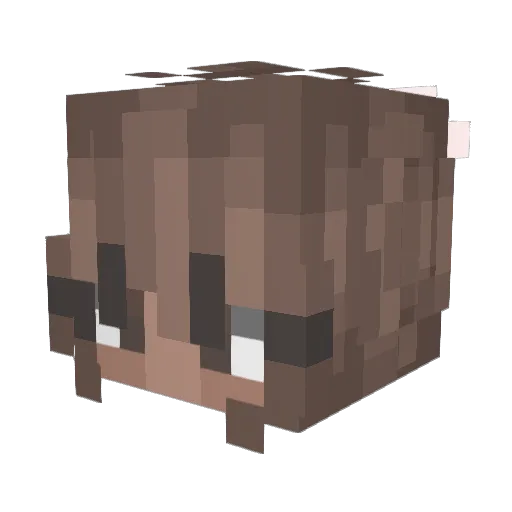AriMyBeloved Minecraft avatar head, 3D render