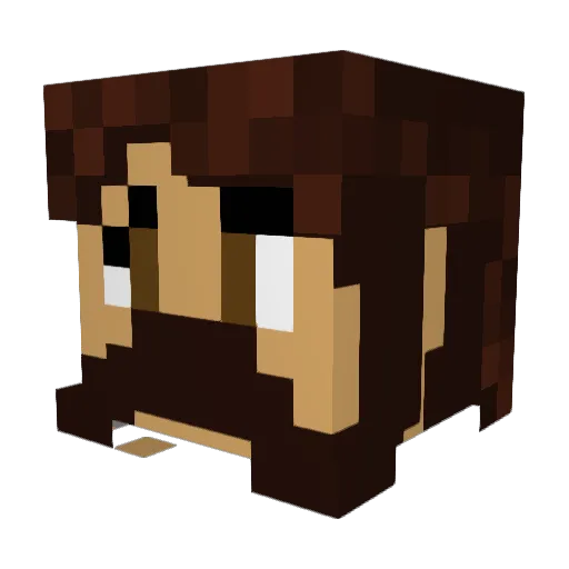 AriPlays42 Minecraft avatar head, 3D render