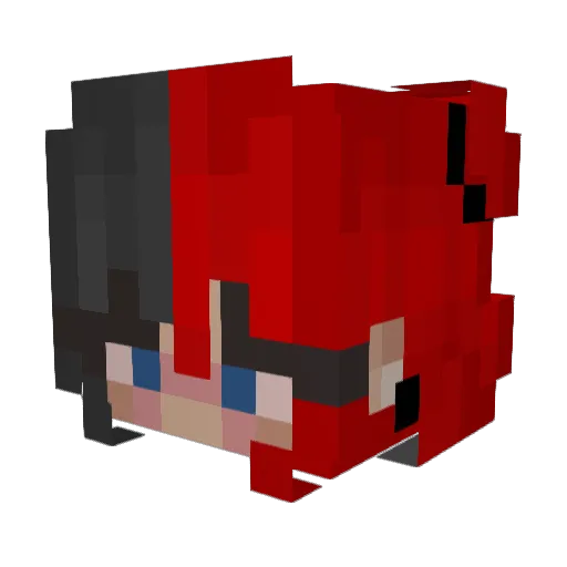 AriThePotato Minecraft avatar head, 3D render