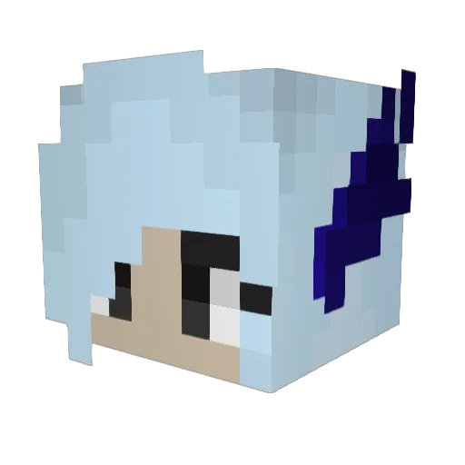 Ari_Stalia Minecraft avatar head, 3D render