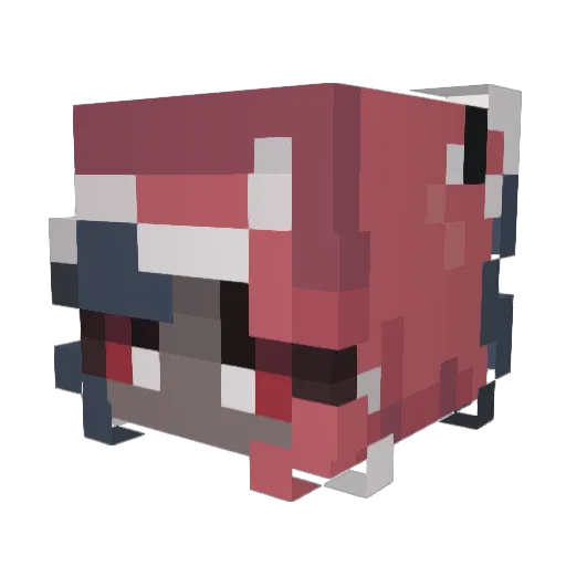 AriaLCD Minecraft avatar head, 3D render