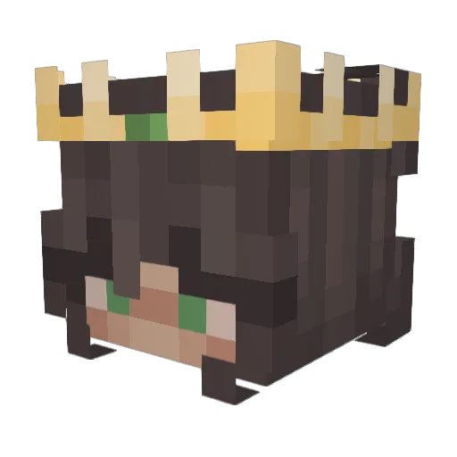 Aria_Cinabun Minecraft avatar head, 3D render