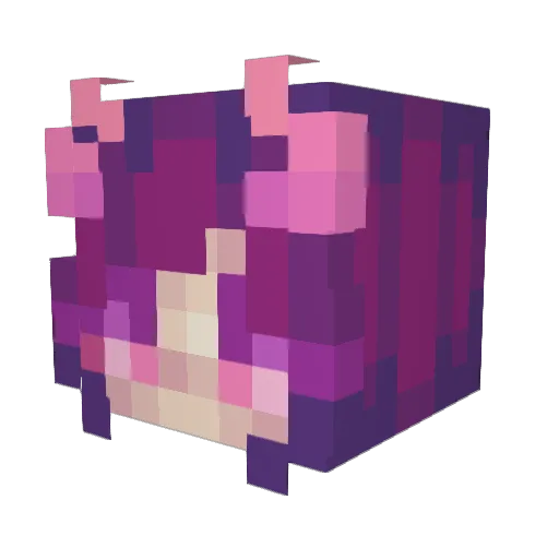 Aria_The_Lamia Minecraft avatar head, 3D render