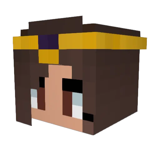 Aria_allyn Minecraft avatar head, 3D render
