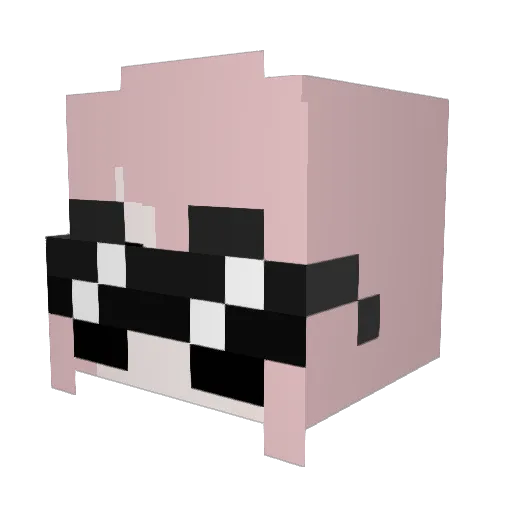 ArialFlameMC Minecraft avatar head, 3D render