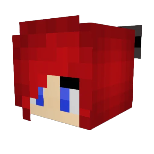 ArialuvsC Minecraft avatar head, 3D render