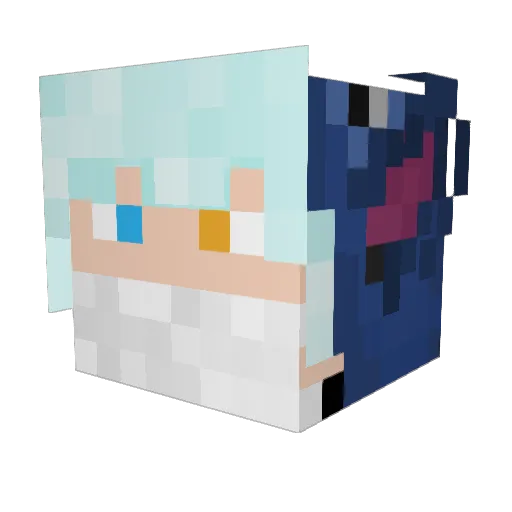 Arian_Stellar Minecraft avatar head, 3D render