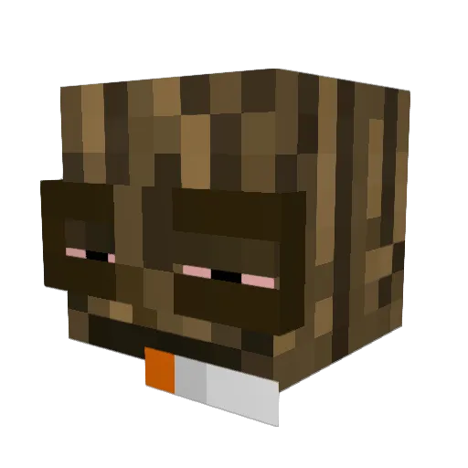 ArianaBongday Minecraft avatar head, 3D render