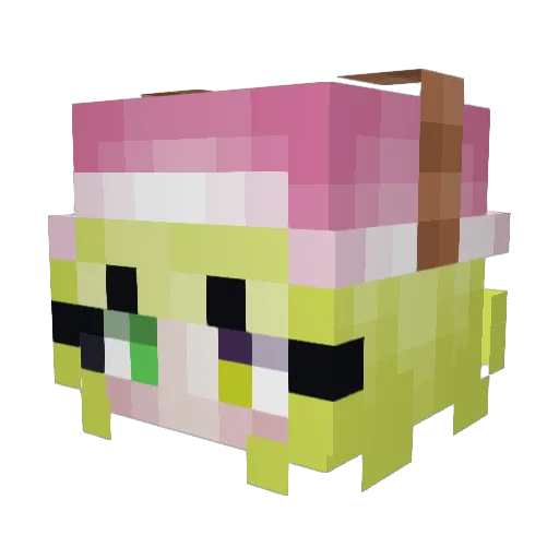 ArianaGrande26 Minecraft avatar head, 3D render