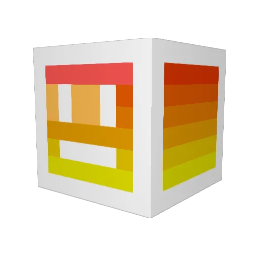 ArianaHottie Minecraft avatar head, 3D render