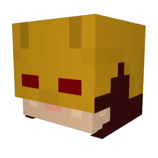 Arianarama Minecraft avatar head, 3D render