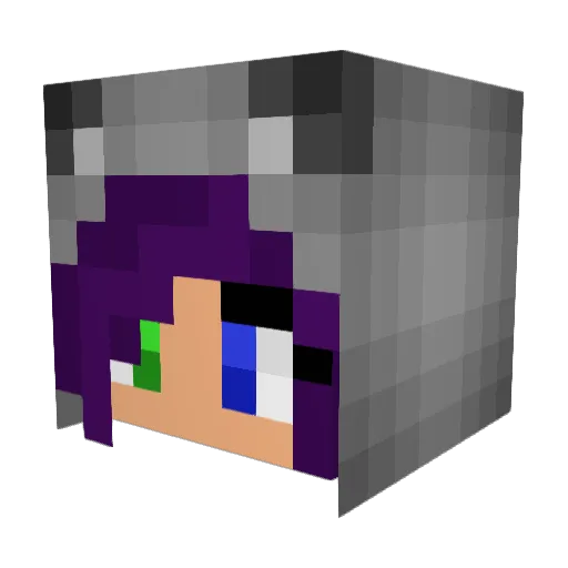AriannaXabckX Minecraft avatar head, 3D render