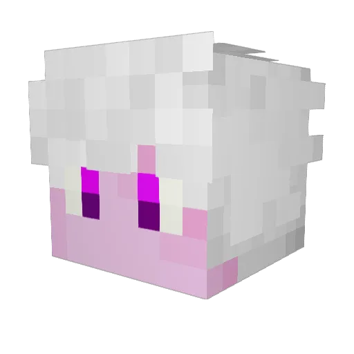 Ariasu09 Minecraft avatar head, 3D render