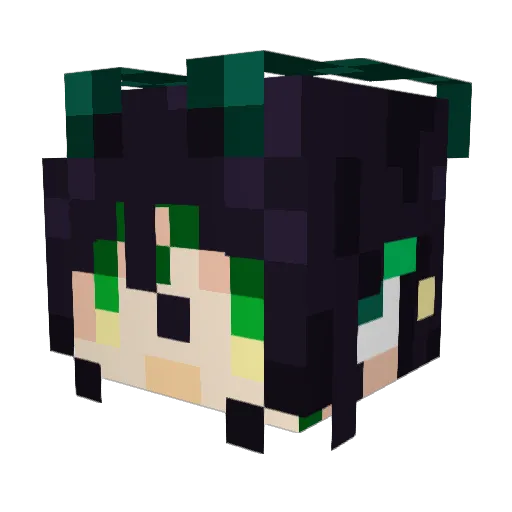 AriatVire Minecraft avatar head, 3D render