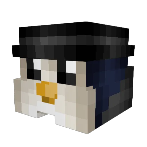 Arichikikato Minecraft avatar head, 3D render