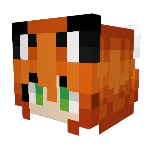 Aridhy Minecraft avatar head, 3D render