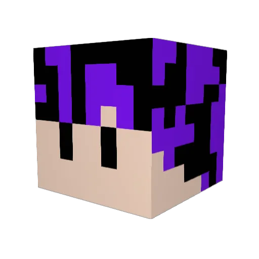 Aridood Minecraft avatar head, 3D render