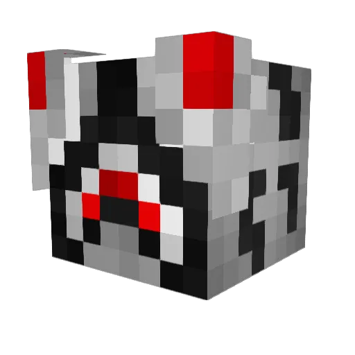 Aridorus Minecraft avatar head, 3D render