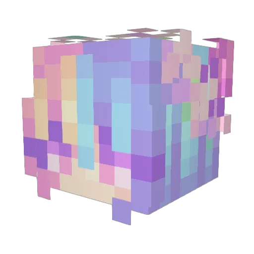 ArielGirl360 Minecraft avatar head, 3D render